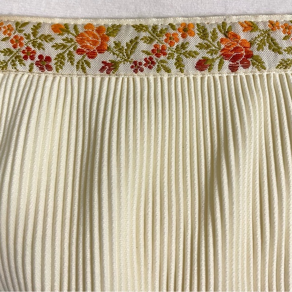 Vintage 70’s Vicky Vaughn Cream Ruffle Maxi Dress Tiered Bohemian Hippie S - Picture 6 of 10